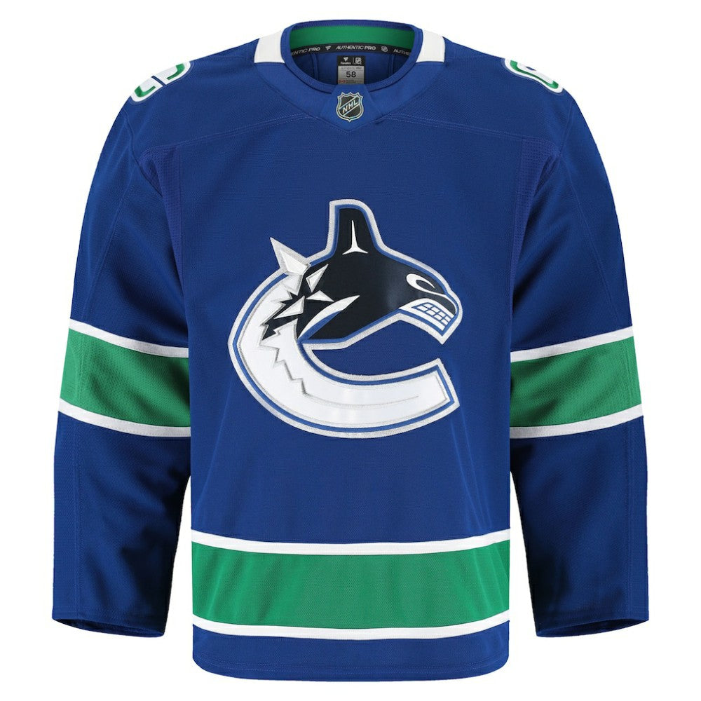 Vancouver Canucks Fanatics Home Authentic Pro Jersey - Blue - NHL