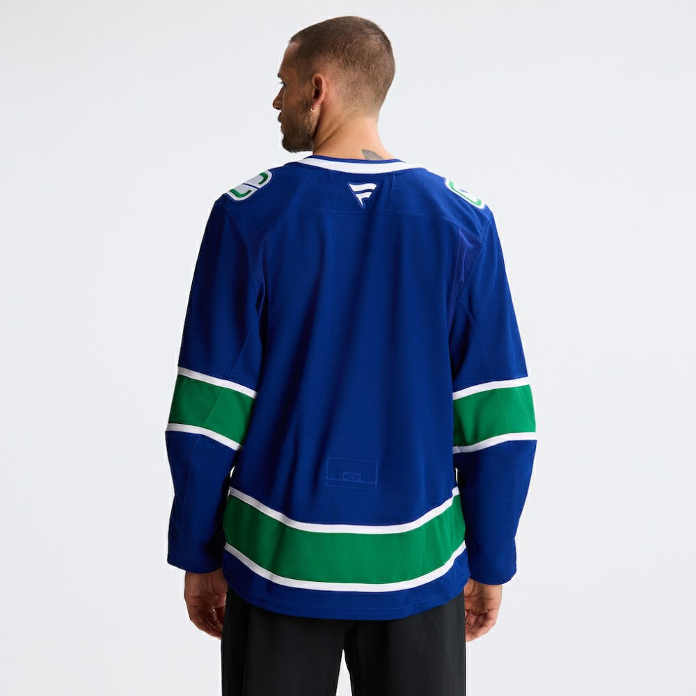 Vancouver Canucks Fanatics Home Authentic Pro Jersey - Blue - NHL