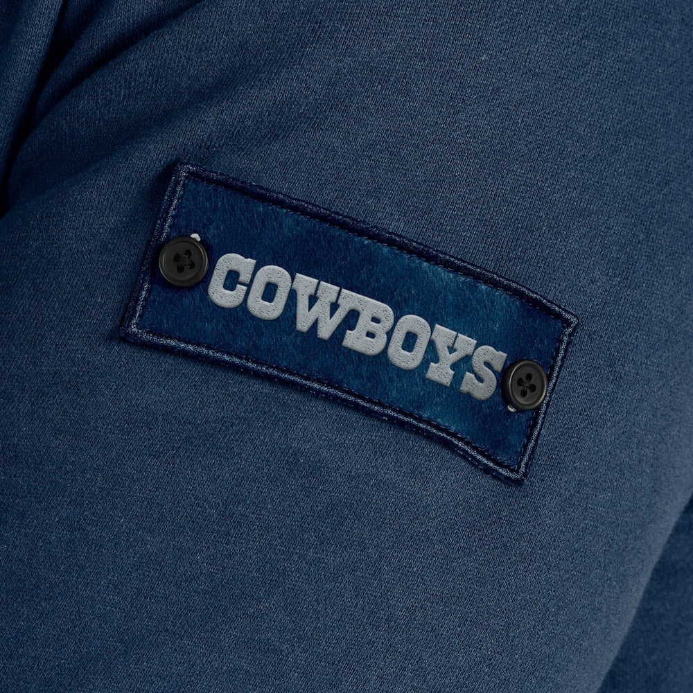 Dallas Cowboys J. Palmer QB1 Full-Zip Sweatshirt Navy | NFL