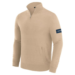 Dallas Cowboys J. Palmer Franchise Quarter-Zip Sweater Tan | NFL