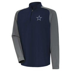 Dallas Cowboys Antigua Dauntless Raglan Quarter-Zip Jacket Navy | NFL