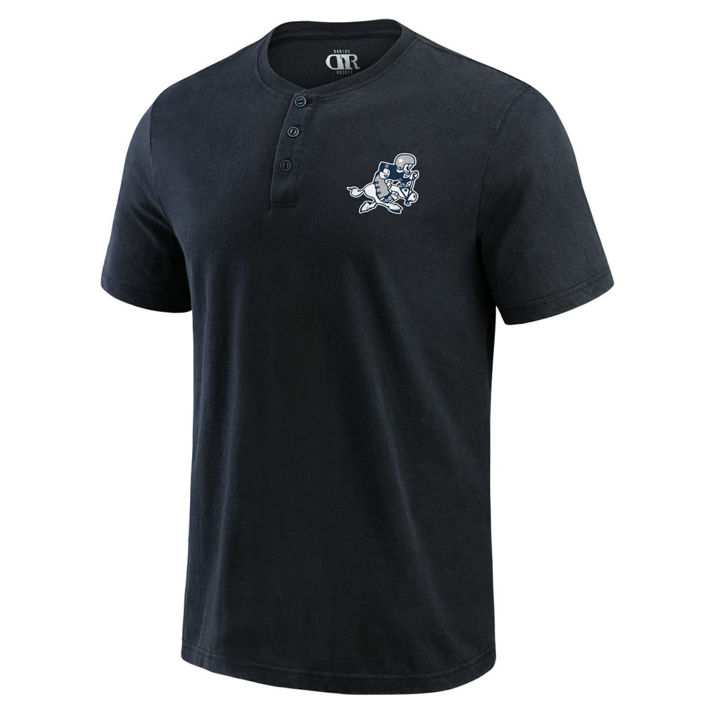 Dallas Cowboys Darius Rucker Collection Washed Henley T-Shirt Black | Fanatics