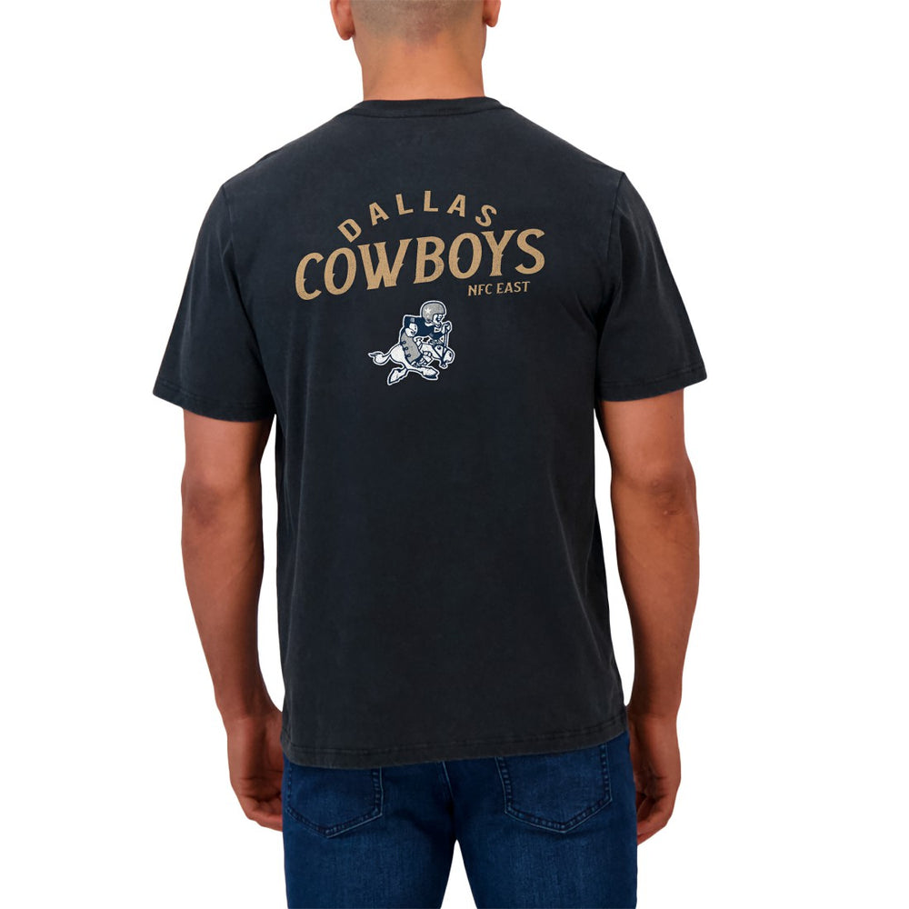 Dallas Cowboys Darius Rucker Collection Washed Henley T-Shirt Black | Fanatics