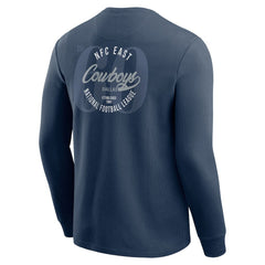 Dallas Cowboys Darius Rucker Collection Washed Waffle-Knit Long Sleeve T-Shirt Navy | Fanatics