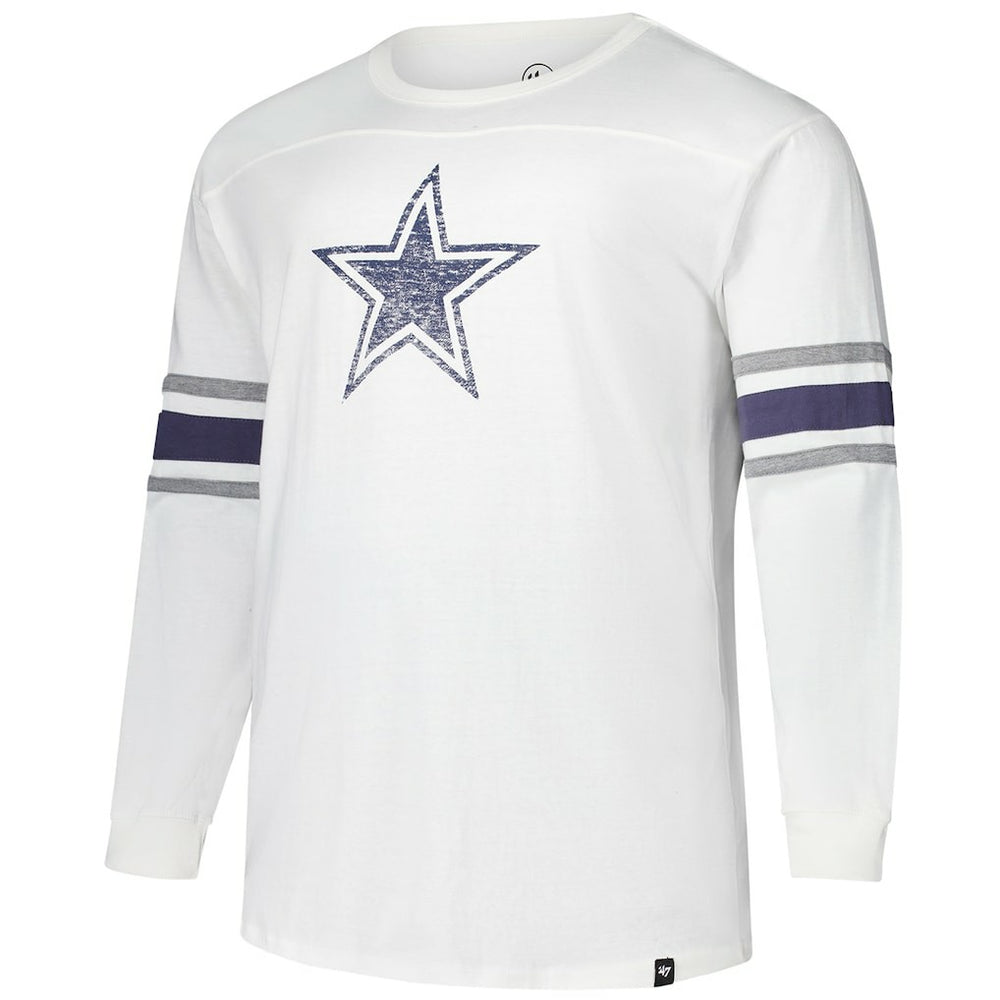 Dallas Cowboys '47 Big & Tall Premier Brex Long Sleeve T-Shirt White | 47 brand