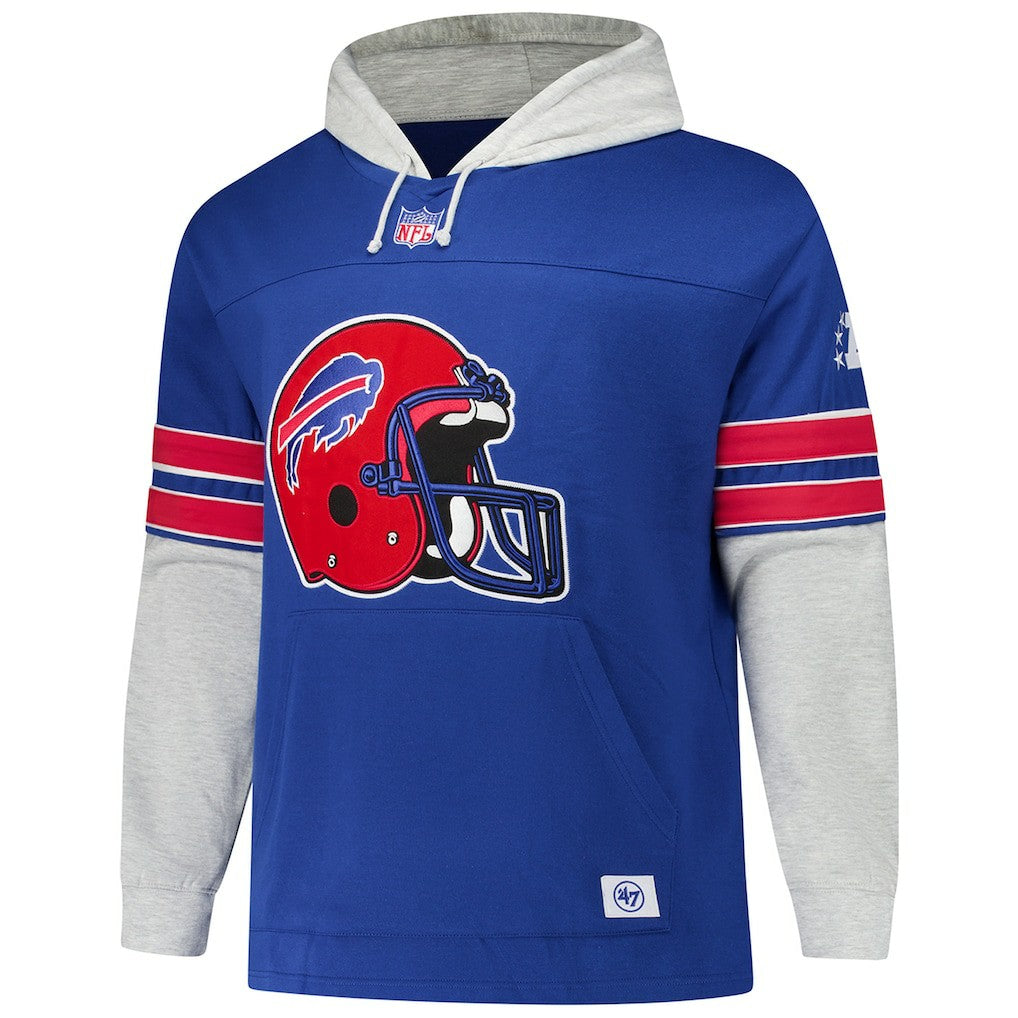 Buffalo Bills '47 Big & Tall Lacer Pullover Hoodie Royal | 47 brand