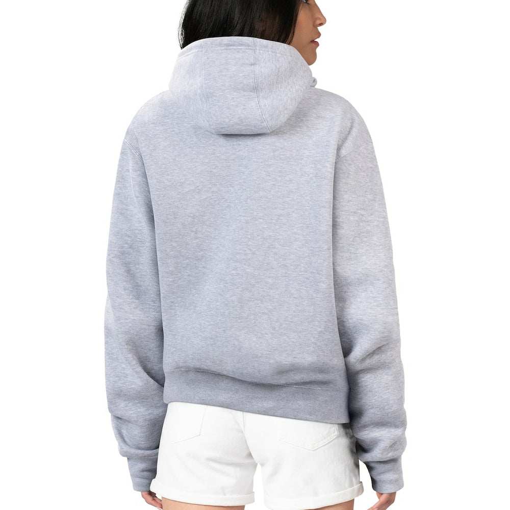 Kansas City Chiefs G-III 4Her by Carl Banks Women's Flowers Team Logo Graphic Fleece Pullover Hoodie Heather Gray | NFL