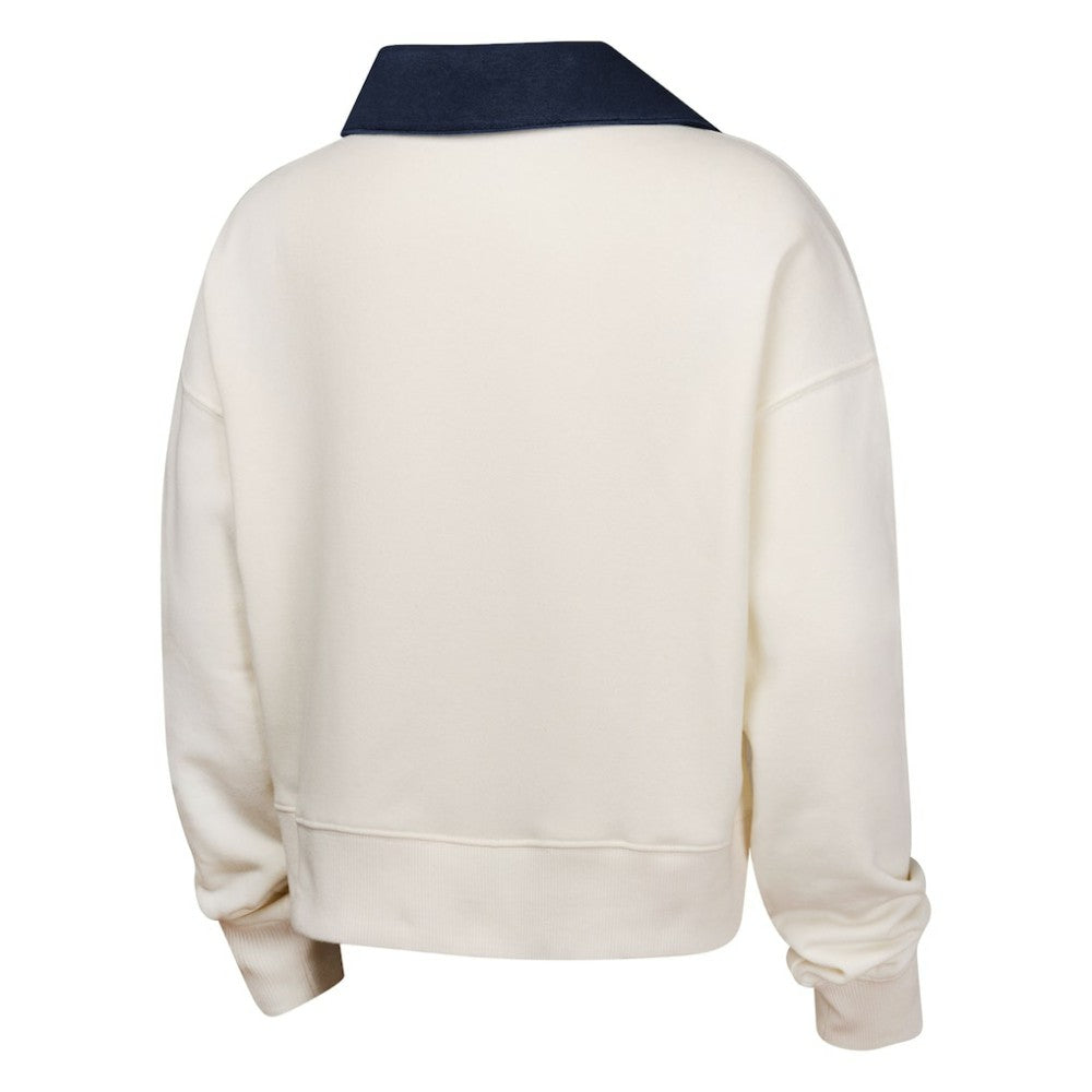 Houston Astros Girls Youth Ballpark Hit Collared V-Neck Pullover Sweatshirt - MLB