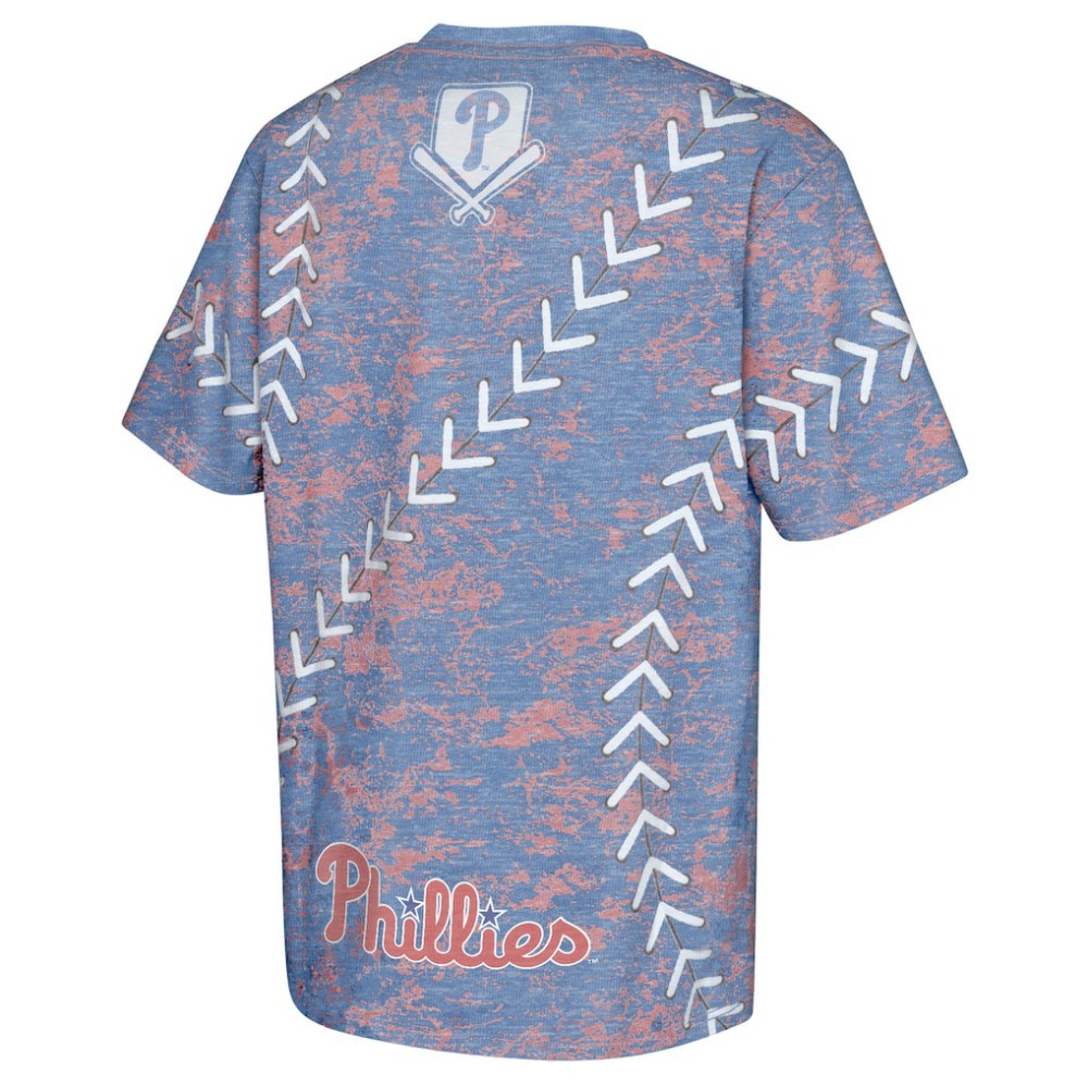 Philadelphia Phillies Youth Slide Score Bold T-Shirt - MLB