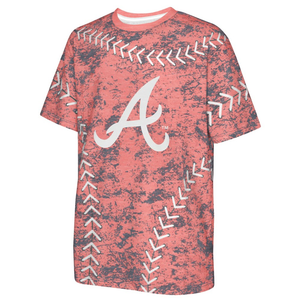 Atlanta Braves Youth Slide Score Bold T-Shirt - MLB