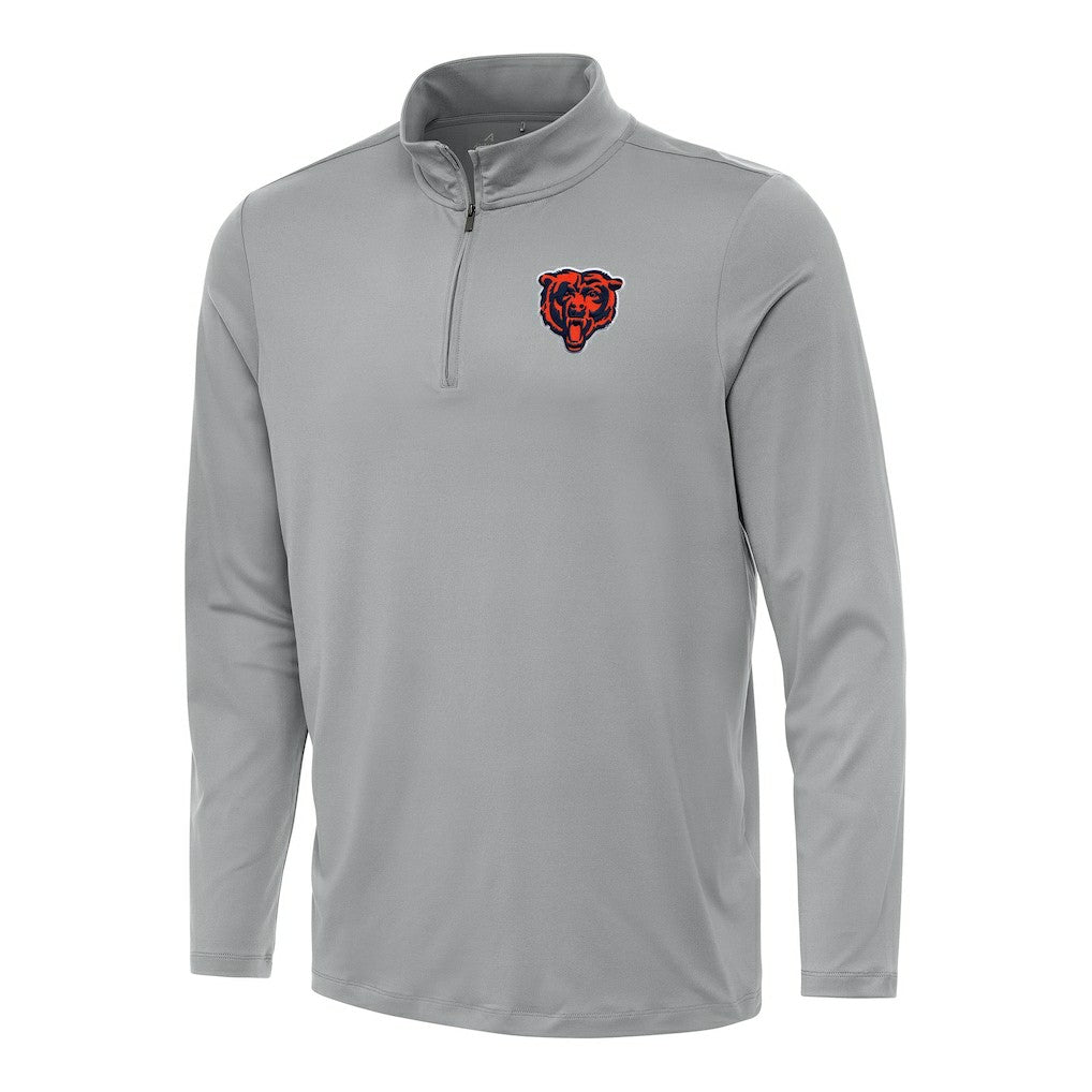 Chicago Bears Antigua Reprocess Quarter-Zip Top Gray | NFL
