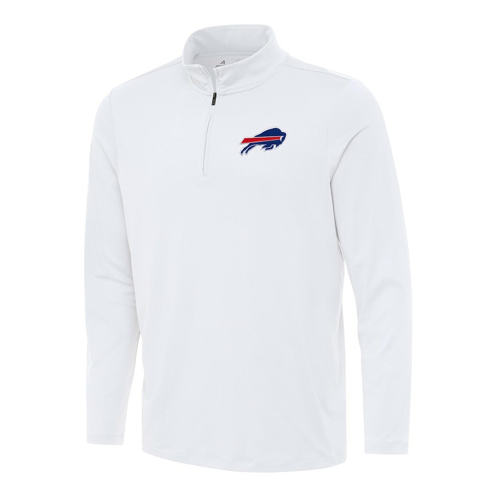 Buffalo Bills Antigua Reprocess Quarter-Zip Top White | NFL
