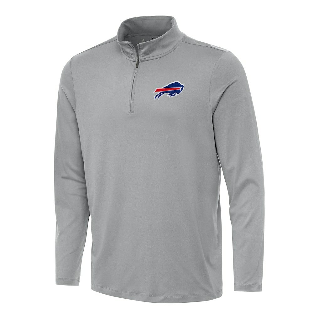 Buffalo Bills Antigua Reprocess Quarter-Zip Top Gray | NFL