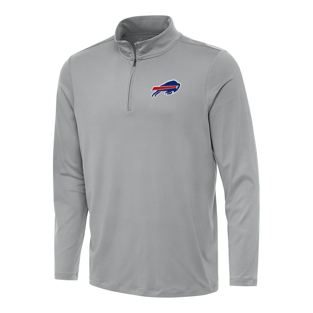Buffalo Bills Antigua Reprocess Quarter-Zip Top Gray | NFL
