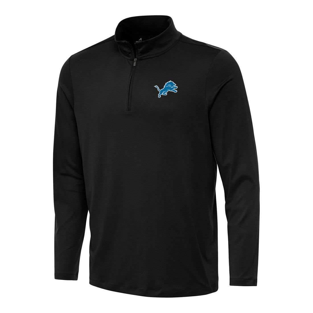 Detroit Lions Antigua Reprocess Quarter-Zip Top Black | NFL