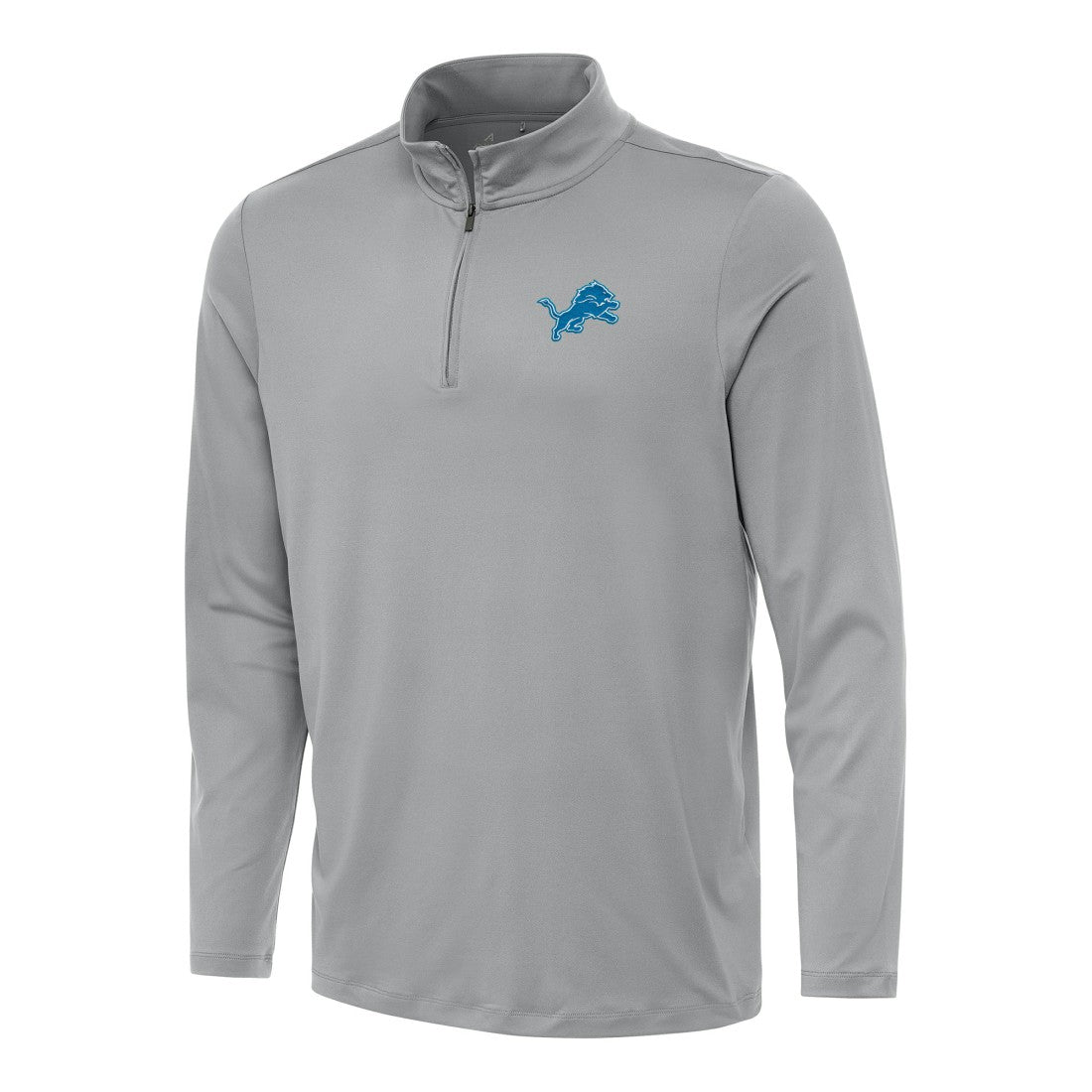 Detroit Lions Antigua Reprocess Quarter-Zip Top Gray | NFL