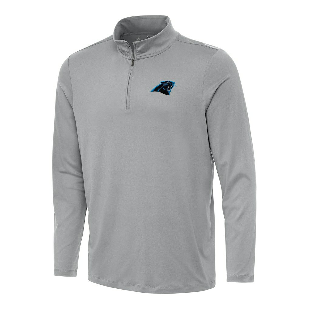 Carolina Panthers Antigua Reprocess Quarter-Zip Top Gray | NFL