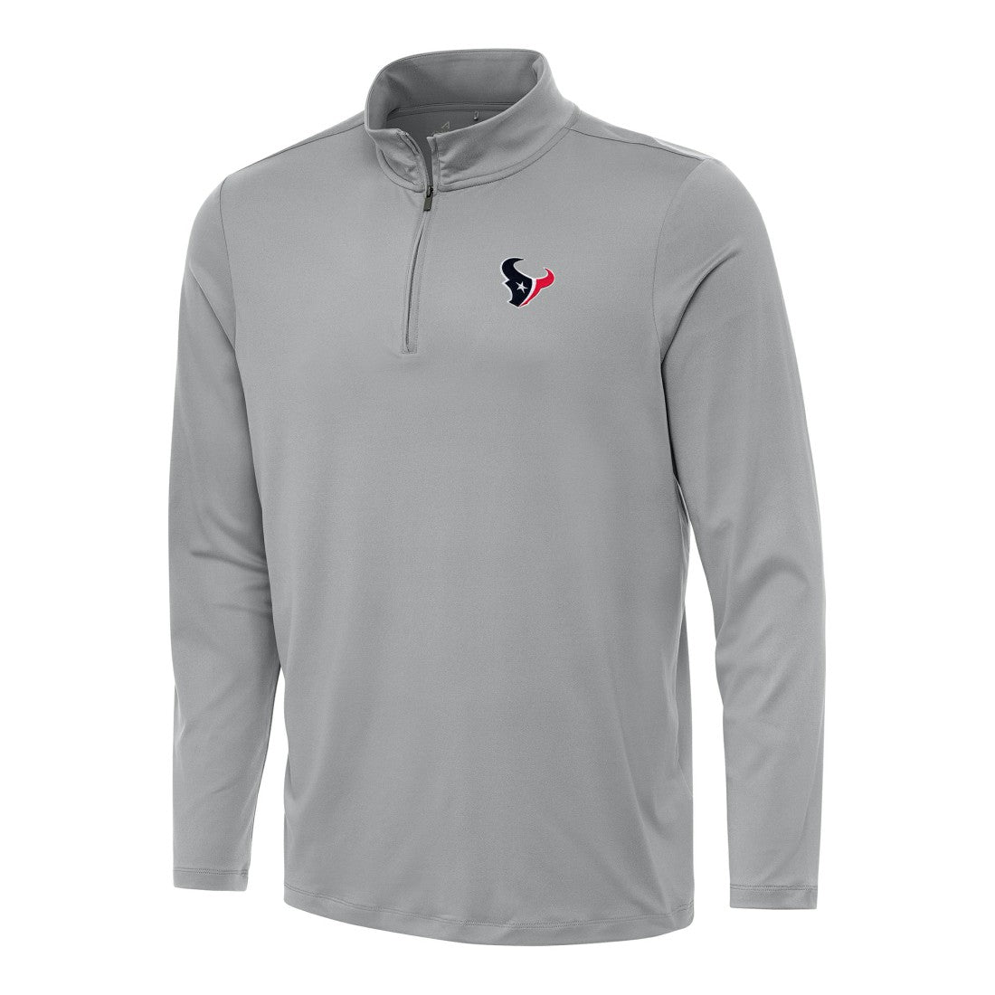 Houston Texans Antigua Reprocess Quarter-Zip Top Gray | NFL