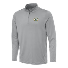 Green Bay Packers Antigua Reprocess Quarter-Zip Top Gray | NFL