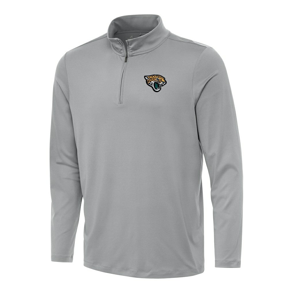 Jacksonville Jaguars Antigua Reprocess Quarter-Zip Top Gray | NFL