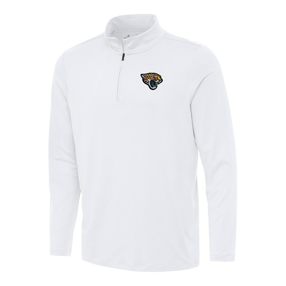 Jacksonville Jaguars Antigua Reprocess Quarter-Zip Top White | NFL