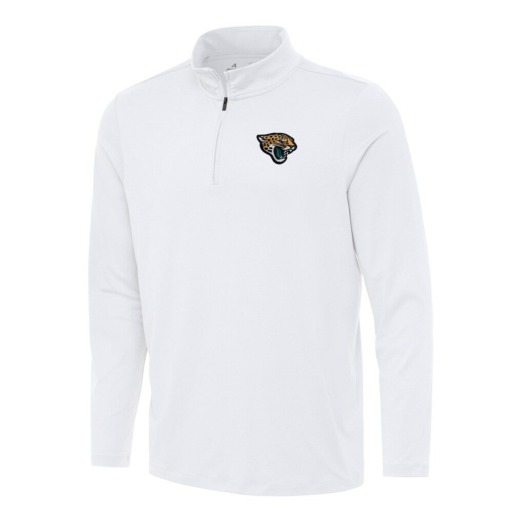 Jacksonville Jaguars Antigua Reprocess Quarter-Zip Top White | NFL