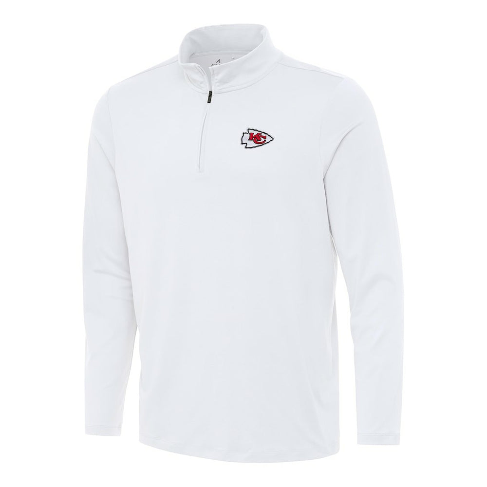 Kansas City Chiefs Antigua Reprocess Quarter-Zip Top White | NFL