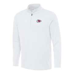 Kansas City Chiefs Antigua Reprocess Quarter-Zip Top White | NFL