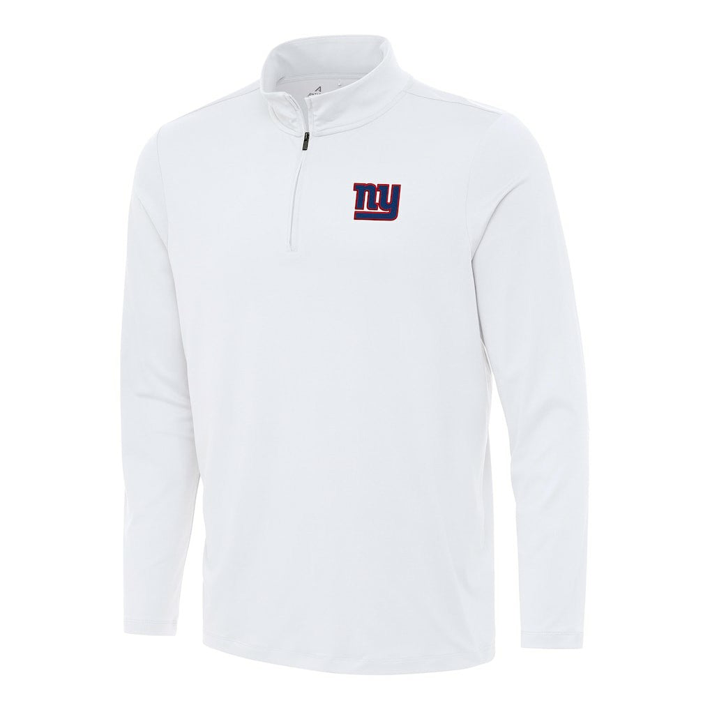 New York Giants Antigua Reprocess Quarter-Zip Top White | NFL