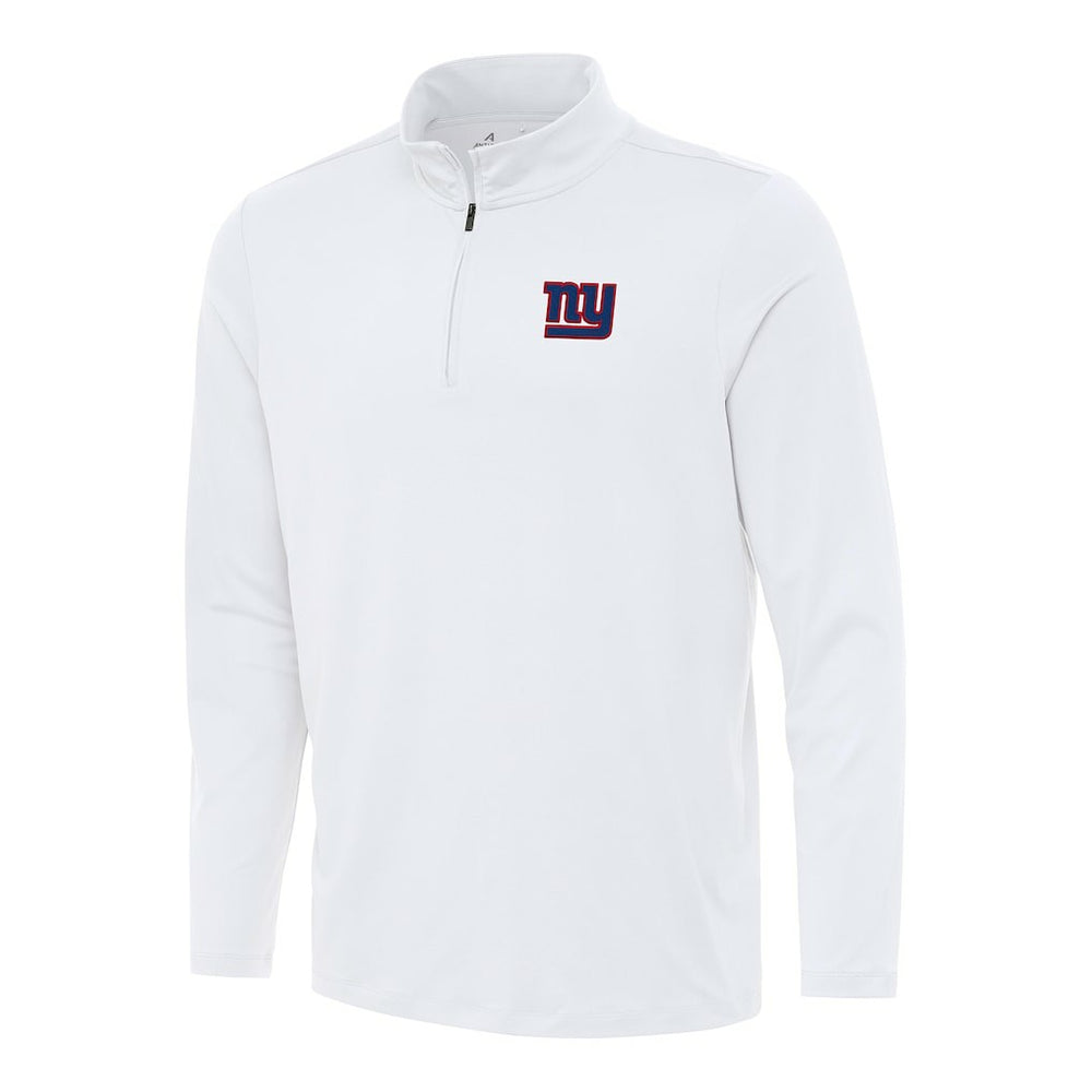 New York Giants Antigua Reprocess Quarter-Zip Top White | NFL