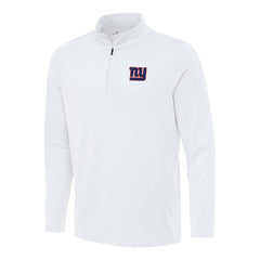 New York Giants Antigua Reprocess Quarter-Zip Top White | NFL