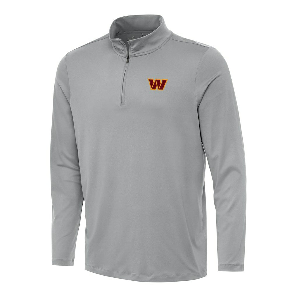 Washington Commanders Antigua Reprocess Quarter-Zip Top Gray | NFL