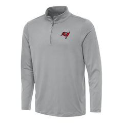 Tampa Bay Buccaneers Antigua Reprocess Quarter-Zip Top Gray | NFL