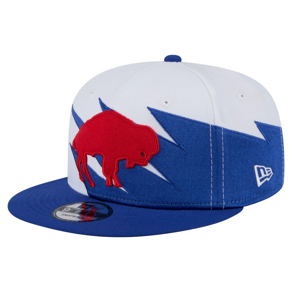 Buffalo Bills New Era Throwback Jagged 9FiFTY Snapback Hat Royal | NFL