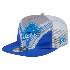 Detroit Lions New Era Throwback Dye Golfer Snapback Hat Gray/Blue | NFL