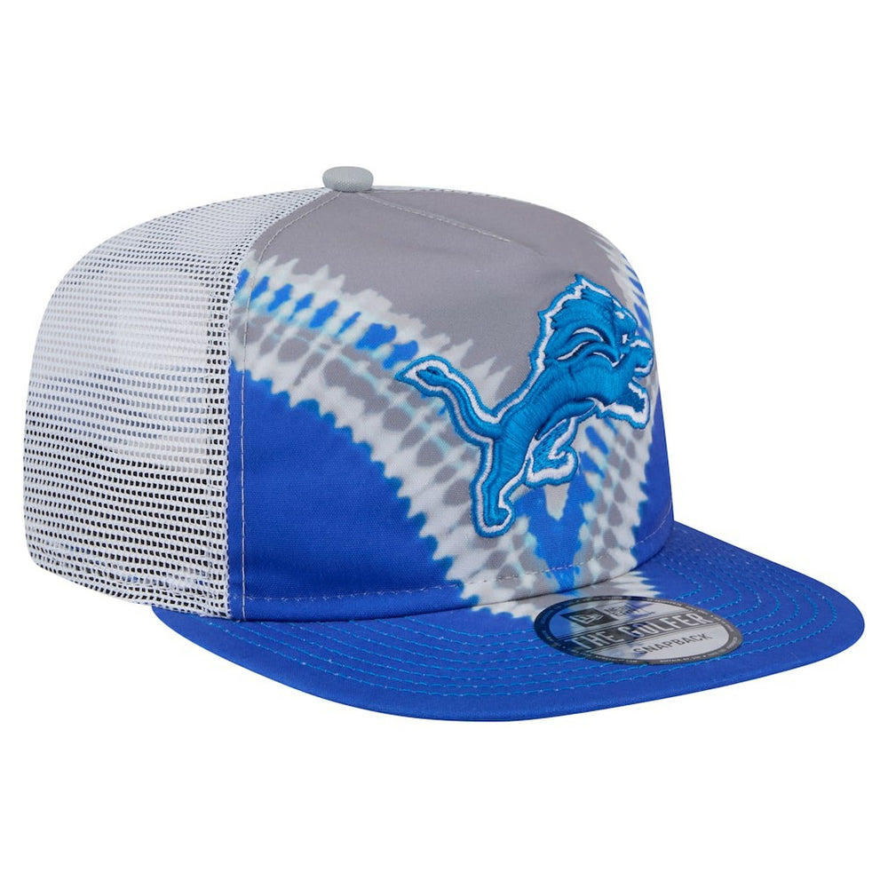 Detroit Lions New Era Throwback Dye Golfer Snapback Hat Gray/Blue | NFL