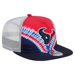 Houston Texans New Era Throwback Dye Golfer Snapback Hat Red/Navy | NFL