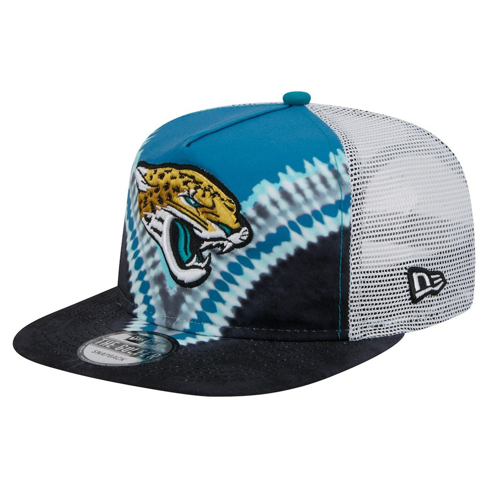 Jacksonville Jaguars New Era Throwback Dye Golfer Snapback Hat Teal/Black | NFL