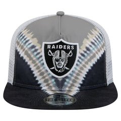 Las Vegas Raiders New Era Throwback Dye Golfer Snapback Hat Gray/Black | NFL