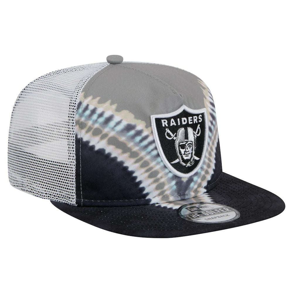 Las Vegas Raiders New Era Throwback Dye Golfer Snapback Hat Gray/Black | NFL