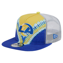 Los Angeles Rams New Era Throwback Dye Golfer Snapback Hat Gold/Royal | NFL
