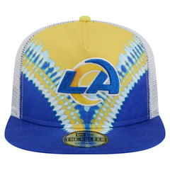 Los Angeles Rams New Era Throwback Dye Golfer Snapback Hat Gold/Royal | NFL