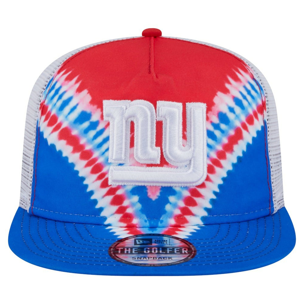 New York Giants New Era Throwback Dye Golfer Snapback Hat Red/Royal | NFL