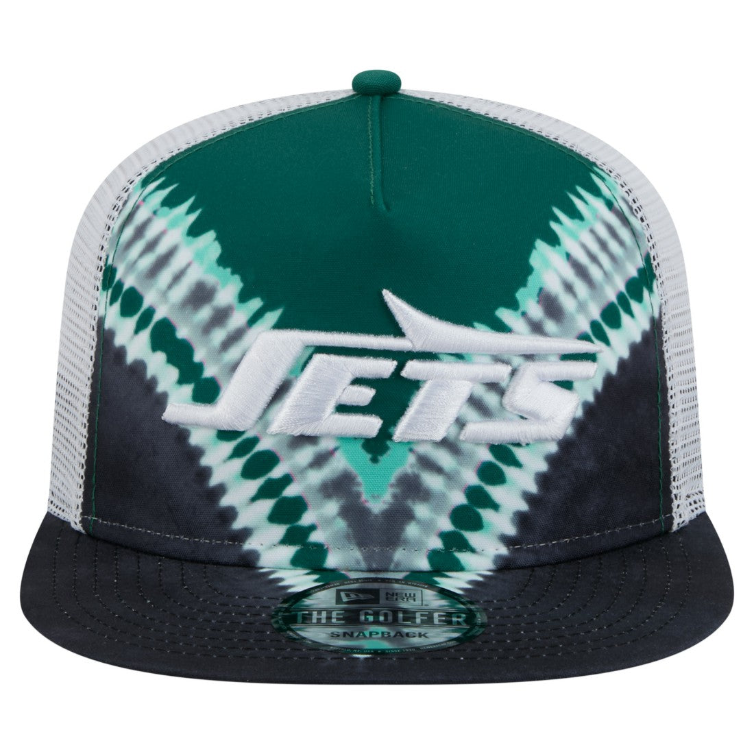 New York Jets New Era Throwback Dye Golfer Snapback Hat Green/Black | NFL