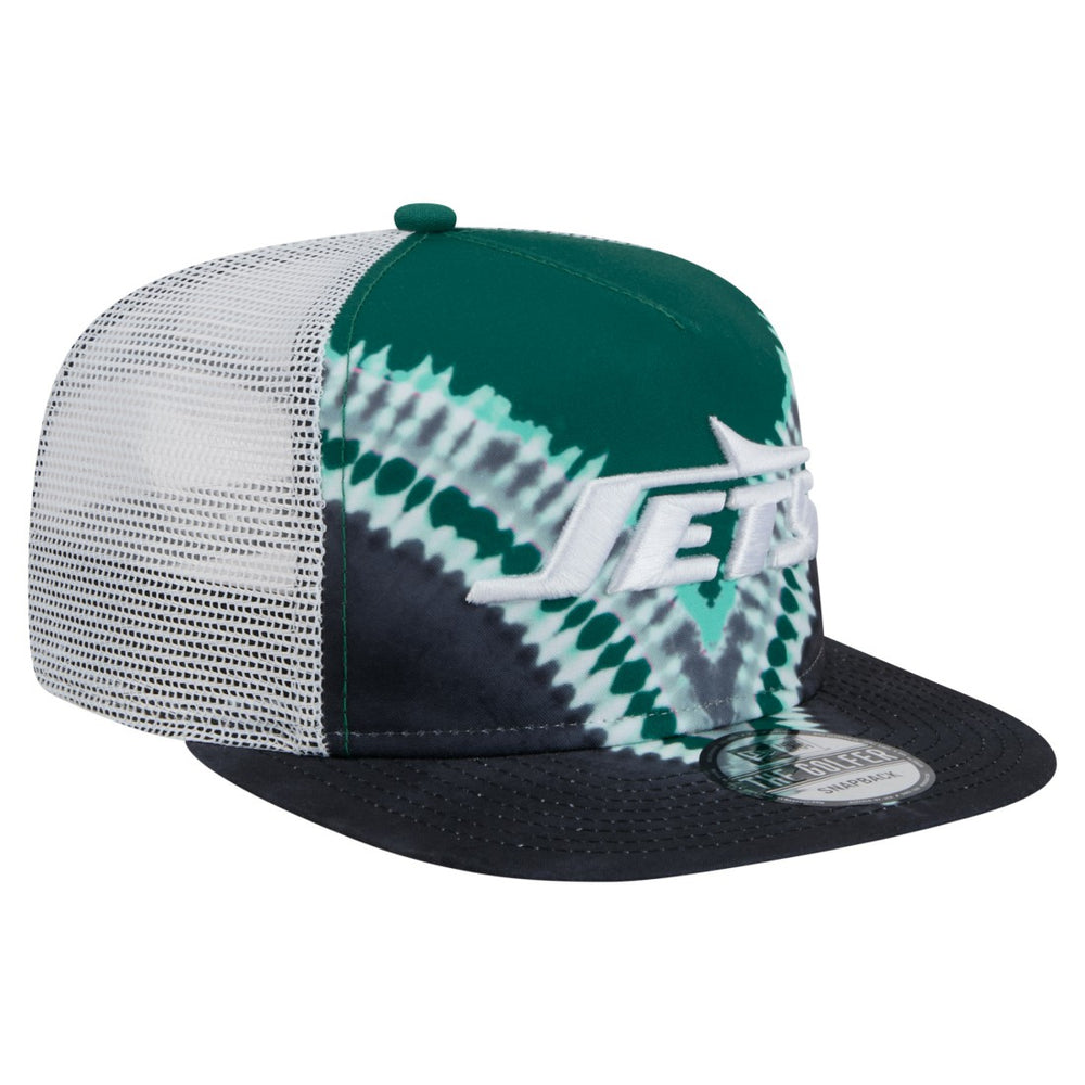 New York Jets New Era Throwback Dye Golfer Snapback Hat Green/Black | NFL