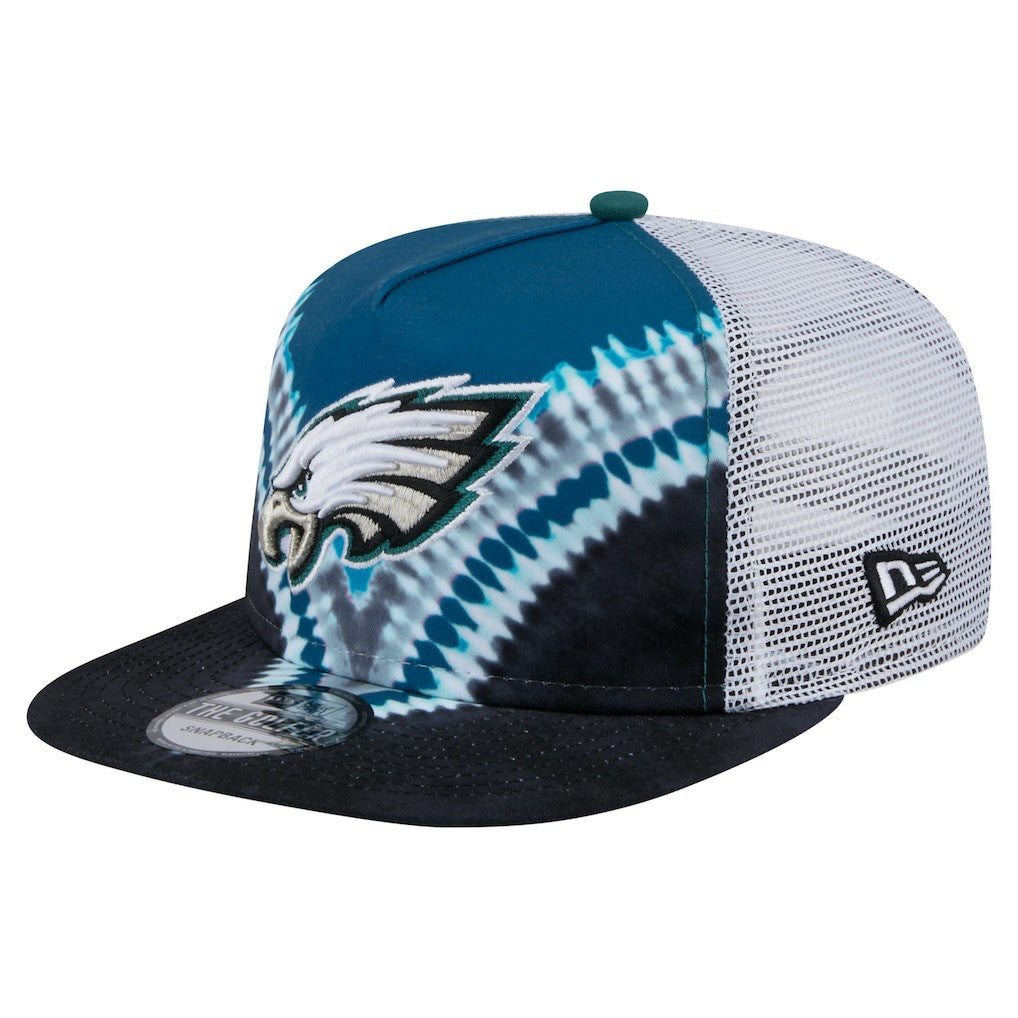Philadelphia Eagles New Era Throwback Dye Golfer Snapback Hat Midnight Green/Black | NFL