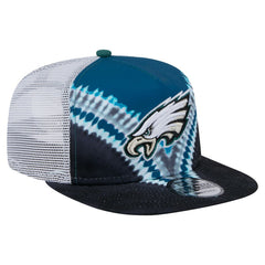 Philadelphia Eagles New Era Throwback Dye Golfer Snapback Hat Midnight Green/Black | NFL