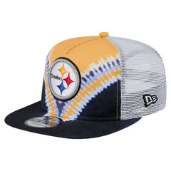 Pittsburgh Steelers New Era Throwback Dye Golfer Snapback Hat Gold/Black | NFL