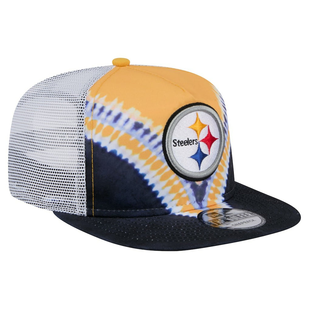 Pittsburgh Steelers New Era Throwback Dye Golfer Snapback Hat Gold/Black | NFL