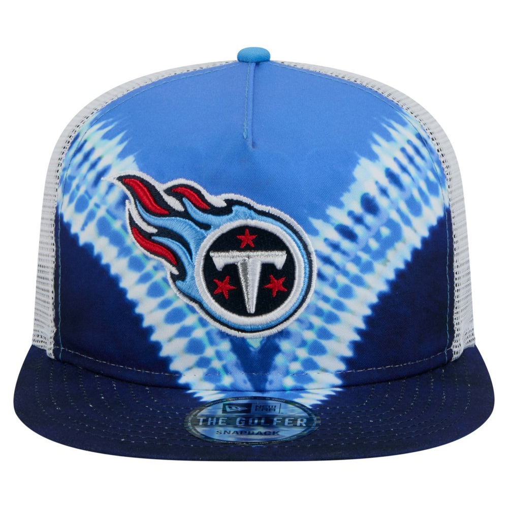 Tennessee Titans New Era Throwback Dye Golfer Snapback Hat Light Blue/Navy | NFL